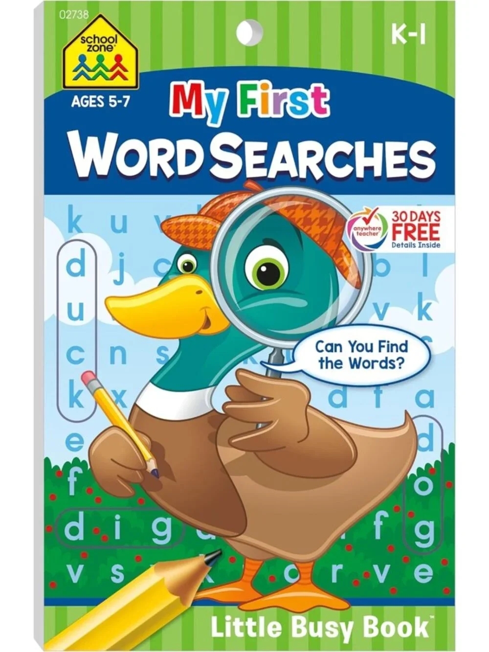 Fun Word Search Workbook for Kids Ages 5-7 | 48 Pages of Puzzles & Activities